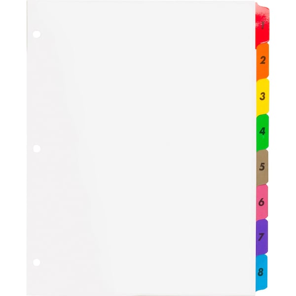 Table Of Content Quick Index Dividers Printed Tab(s), PK8